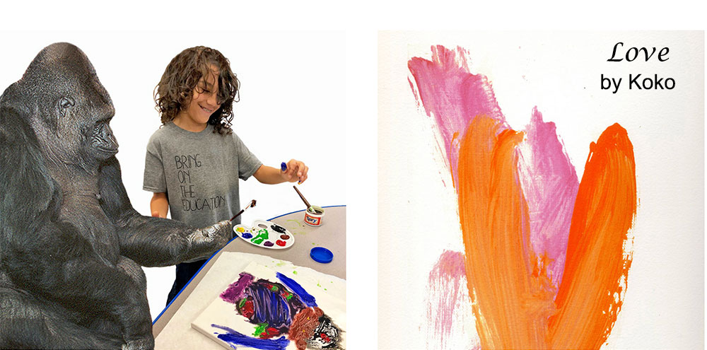Painting with Koko