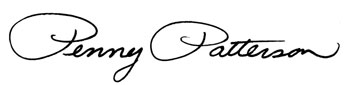 Penny's signature